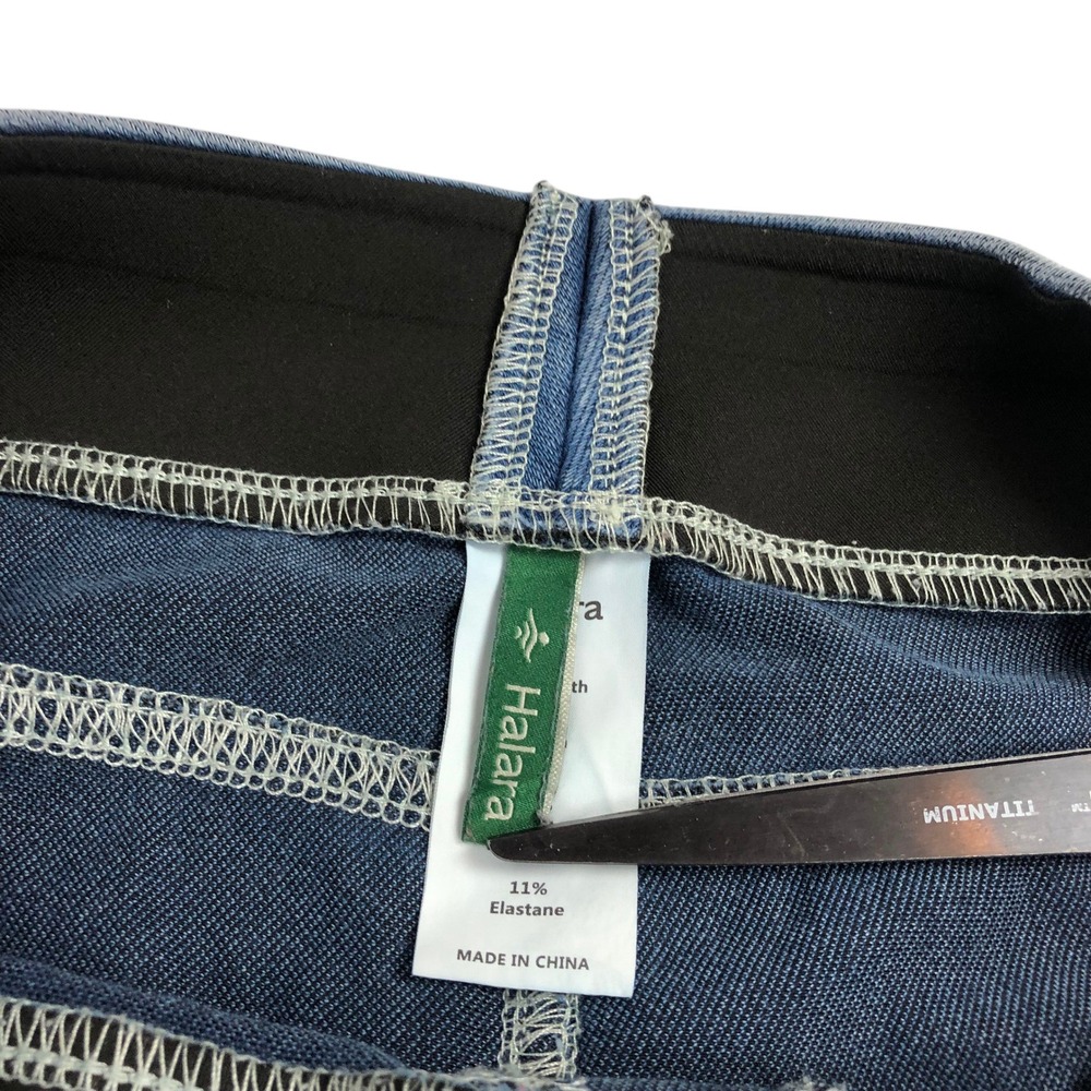 Halara High Waist Denim Leggings Skinny Pull On Jeggings Small Tummy Control - Picture 9 of 11
